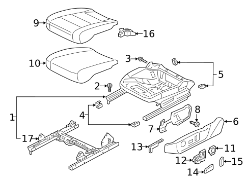 Passenger Seat Components for 2025 Volkswagen ID.4 #3