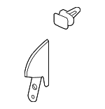 1Q0837973J9B9 - Body: Corner Trim for Volkswagen: Eos Image