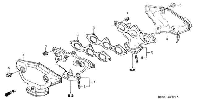 Exhaust Manifold for 2000 Honda Odyssey #0