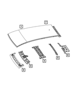 68609977AA - Body Sheet Metal Except Doors: Roof Panel for Mopar Image
