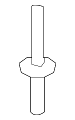 51717002953 - Body: Side Cover Rivet for BMW: 228i Gran Coupe, 228i xDrive Gran Coupe, M235i xDrive Gran Coupe, M3, X3, X5, X6 Image