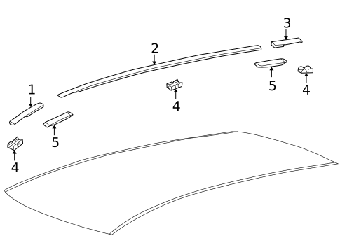 Exterior Trim - Roof for 2010 Lexus RX450h #0