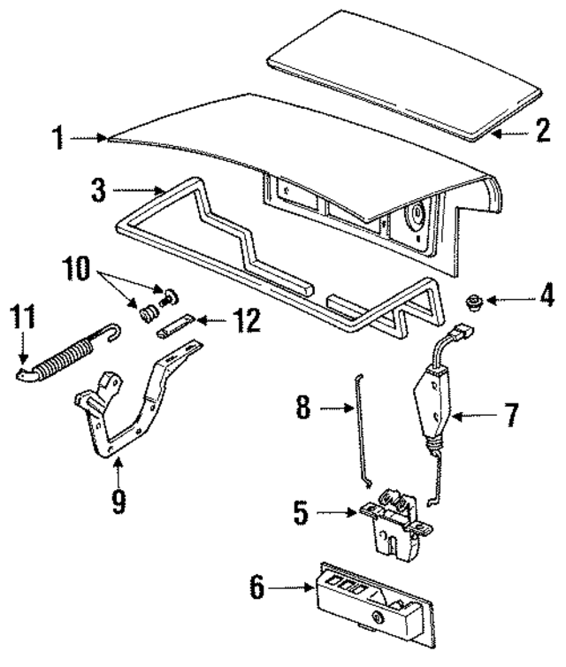 4512897 - Body: Trunk Lid for Mopar Image
