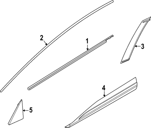 Exterior Trim - Front Door for 2024 INFINITI QX60 #0