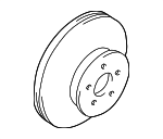 4351242010 - Brakes: Disc Brake Rotor Front for Toyota: RAV4 Image