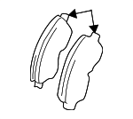 446542120 - : Brake Pads Front for Toyota: RAV4 Image