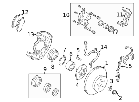 Brake Components for 1996 Toyota RAV4 #1