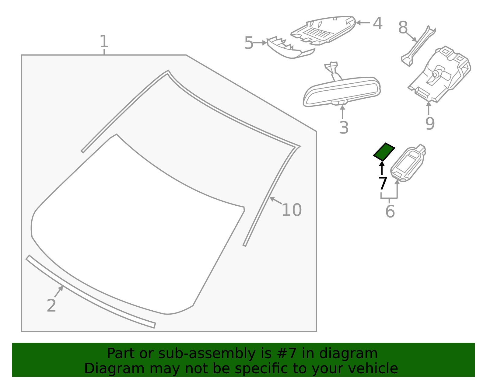 TK80-66-5G2 - Rain Sensor Pad - 2017-2025 Mazda | Mazda Swag