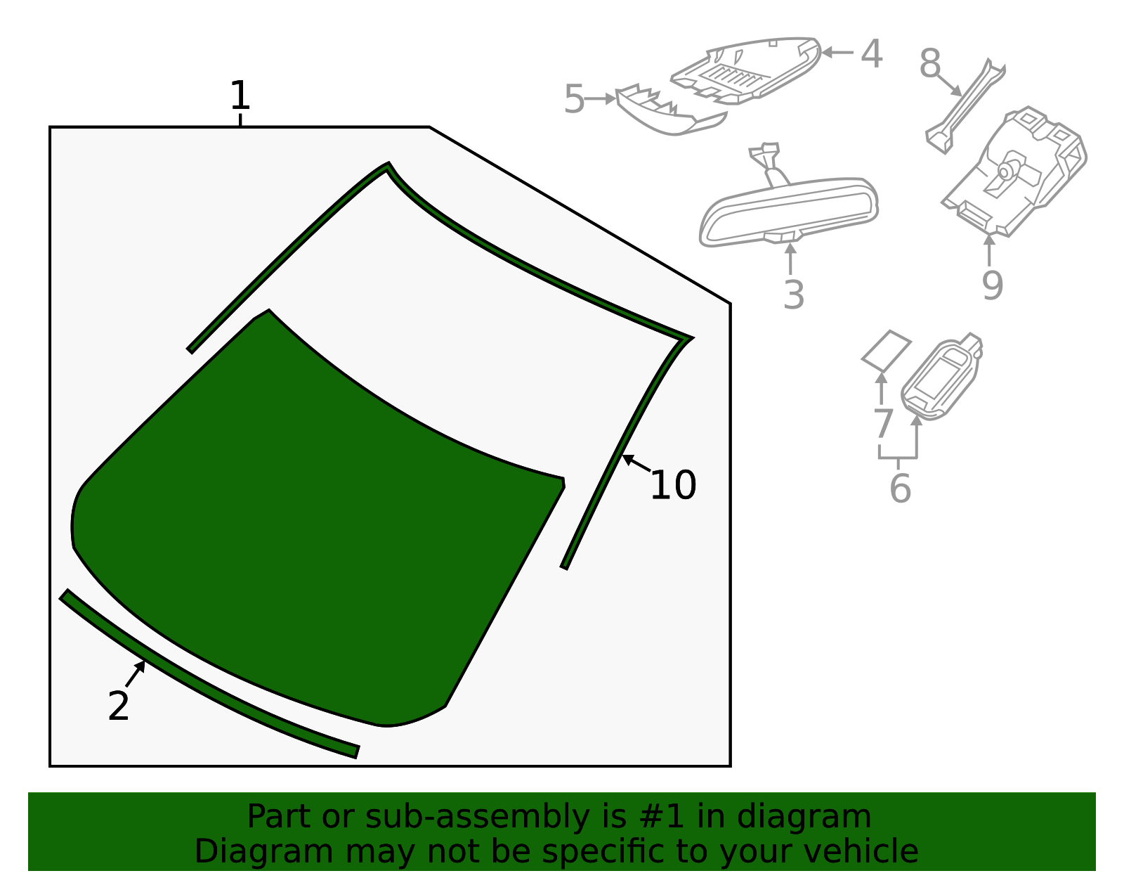 KN3N-63-900C - Windshield - 2019-2025 Mazda CX-5 | Mazda Swag