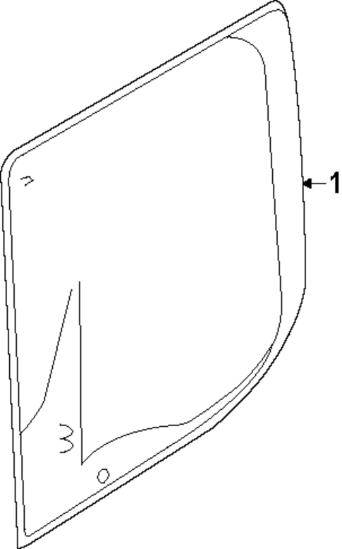 Glass & Hardware - Back for 2024 Ford Transit-350 HD #1