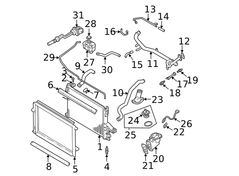 Radiator & Components for 2001 Volvo S60 #0