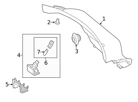 Interior Trim - Trunk for 2015 Mercedes-Benz CLA 45 AMG&reg; #0