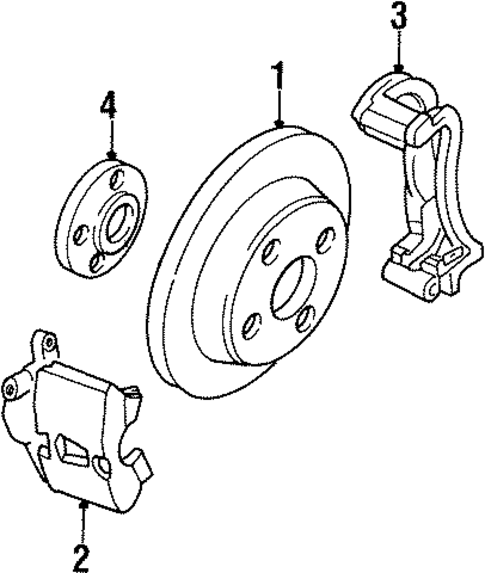 Front Brakes for 1994 Saturn SL1 #0