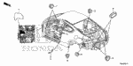 91610SWAA01 - Interior/Bumper: PLUG, HOLE (28MM) for Honda Image