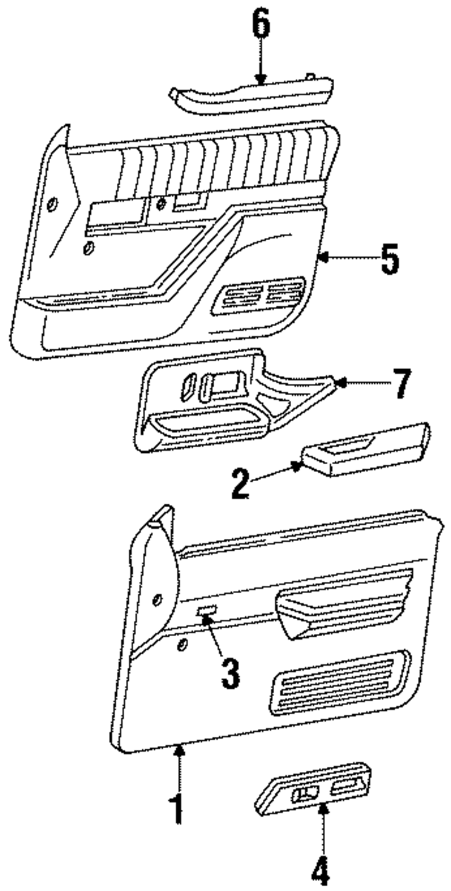 15686461 - Body: Door Trim Panel for GM Image