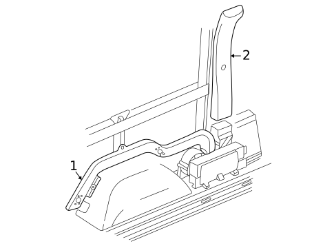 Ducts for 1999 Dodge Ram 1500 Van #1