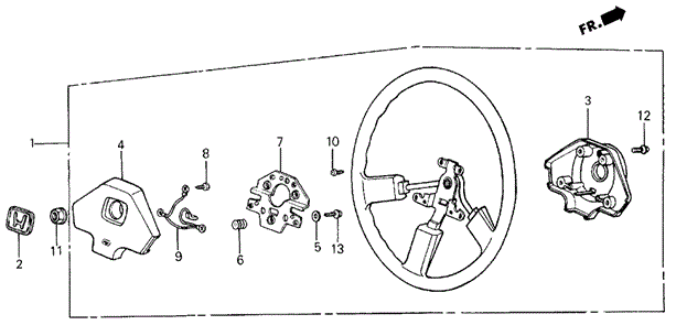 Steering Wheel (S) for 1985 Honda Civic #0