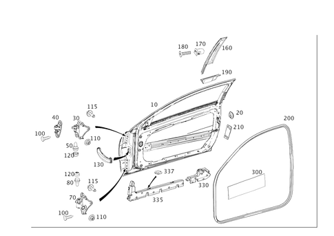 Driver Door for 2013 Mercedes-Benz C250 #0