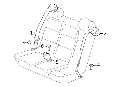 Seat Belt for 2018 Volkswagen Beetle #1