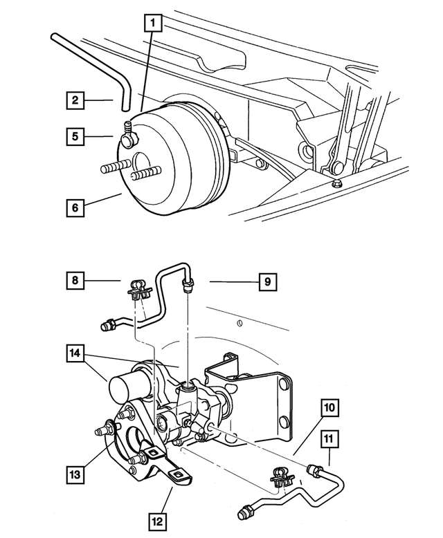4883813AA - Service Brakes: Brake Booster Check Valve Grommet for Mopar Image