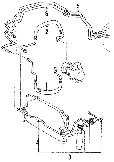 Hoses & Lines for 1991 Lexus ES250 #0