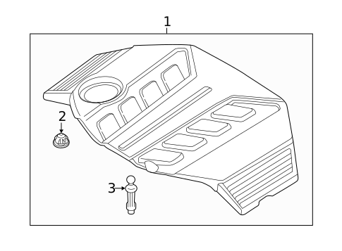 Engine Appearance Cover for 2011 BMW X6 #0