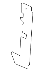 15206751 - Cooling System: Side Baffle for Buick: Terraza | Chevrolet: Uplander | Pontiac: Montana | Saturn: Relay Image