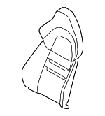 971881551N - Body: Seat Back Pad for Porsche: Panamera Image