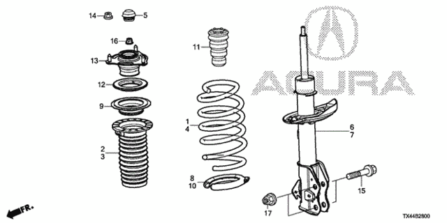 Front Shock Absorber for 2013 Acura RDX #0