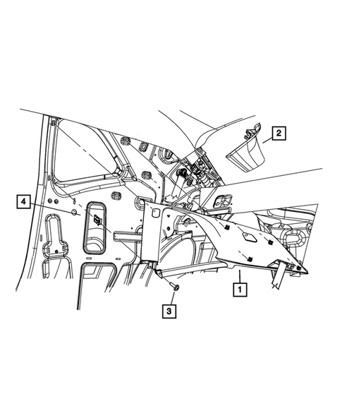 Panels-Moldings-Scuff Plates, Pillar, Cowl, 1/4 Panel Trim and Cargo Covers for 2014 Dodge Challenger #2