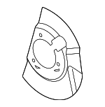 15753012 - Brakes: Splash Shield for Buick: Rainier | Chevrolet: SSR, Trailblazer, Trailblazer EXT | GMC: Envoy, Envoy XL, Envoy XUV Image