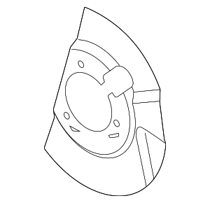 15753011 - Brakes: Front Driver Side Brake Shield for GM Image