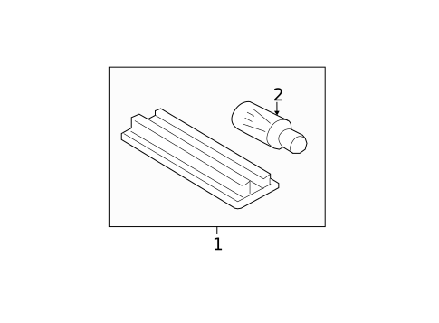 License Lamps for 2013 Mini Cooper #1