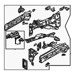 KMV65331XF - Body: Rail Assembly for Mazda Image