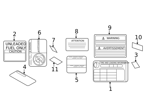Labels for 2017 Subaru Crosstrek #0