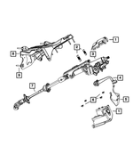 55197262AC - Steering: Steering Column Bracket for Mopar Image