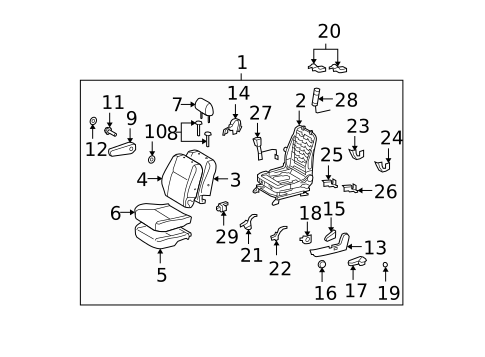Front Seat Components for 2014 Toyota FJ Cruiser #0