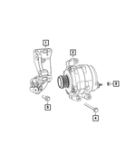 4627154AC - Electrical: Alternator Bracket for Mopar Image