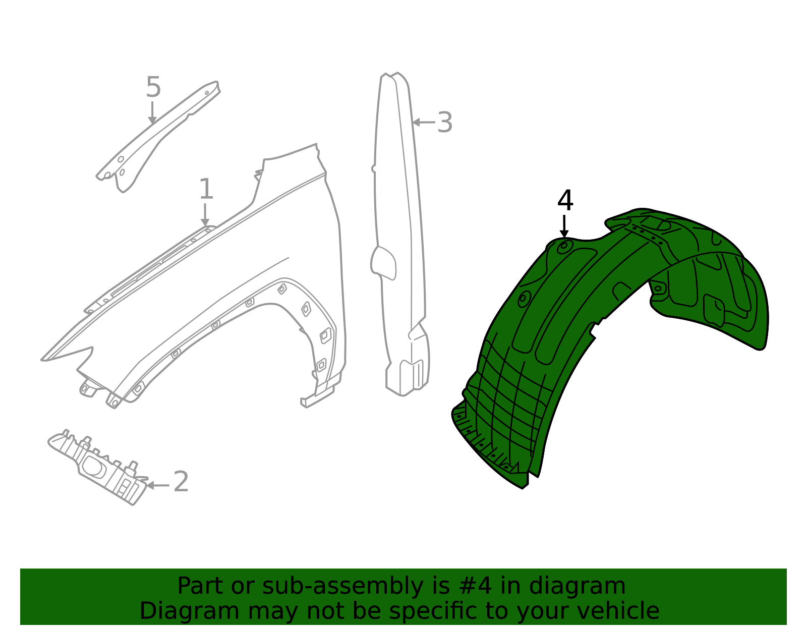 「Seeing Visions」 2022-2024 Hyundai Tucson Fender Liner 86811-CW000 | OEM Parts Online