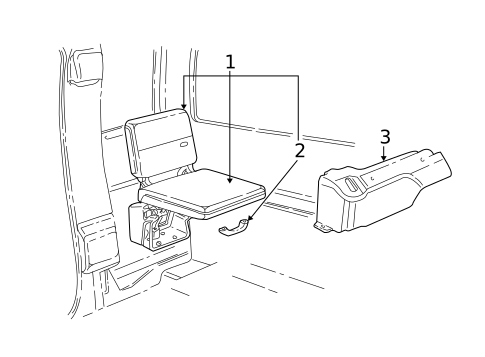 Rear Seat Components for 2010 Ford Ranger #1
