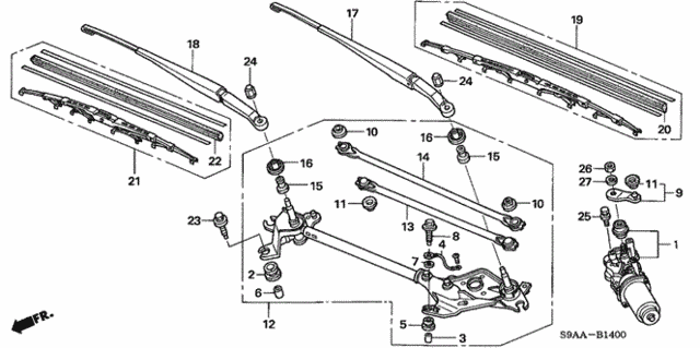 Front Windshield Wiper for 2006 Honda CR-V #0