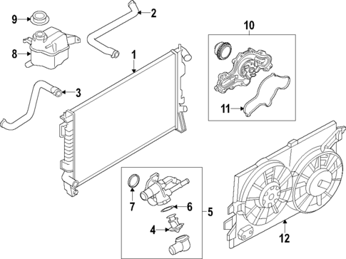 Cooling System for 2018 Lincoln MKX #0