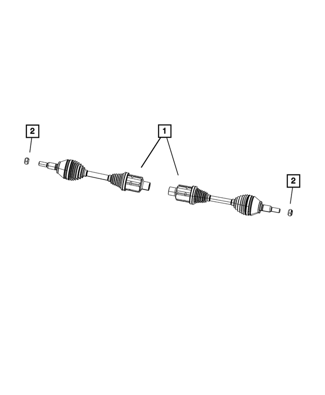 68537122AA - : Axle Half Shaft, Right for Mopar Image