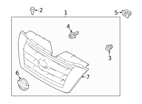 Grille & Components for 2023 Nissan Armada #0