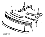 1238850421 - Body: Cushion for Mercedes-Benz Image