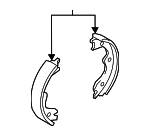 440608J00K - Brakes: Park Brake Shoes for Nissan Image