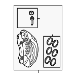 4M0615108BS - : Caliper for Audi: A6 allroad, A6 Quattro, A7 Sportback, A8 Quattro, Q7, Q8, S6, S8 Image