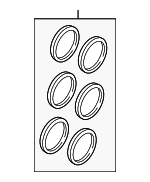 4M0615507A - : Seal Kit for Audi: A6 allroad, A6 Quattro, A7 Sportback, A8 Quattro, Q5, Q5 PHEV, Q7, Q8, S6, S8 Image