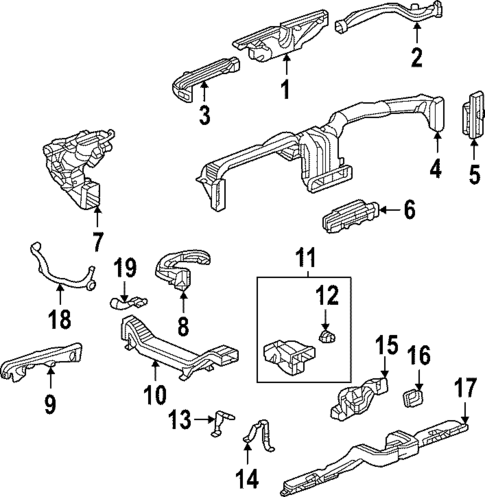 Ducts for 2025 GMC Hummer EV SUV #0
