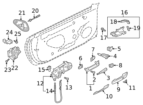 Lock & Hardware for 2025 Audi A5 Sportback #0